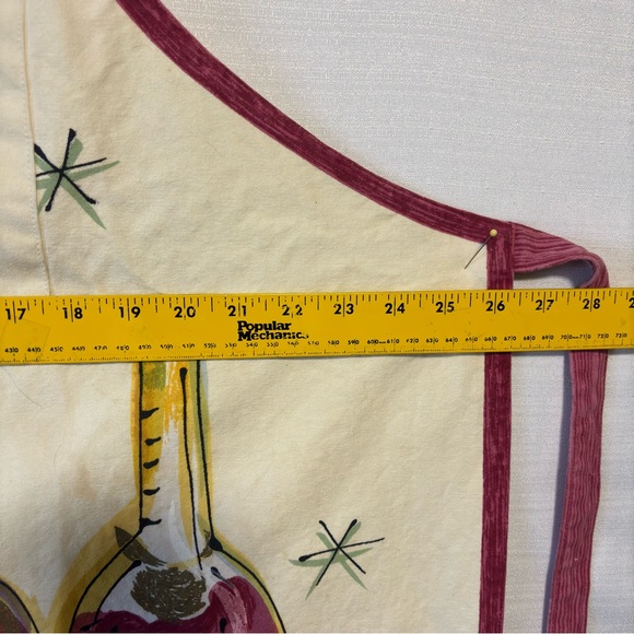 Julia Junkin Hand painted bib apron wine theme bottles festive xmas party - Picture 5 of 12